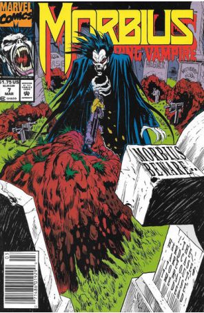 Morbius: The Living Vampire 7 (Newsstand) published by Marvel with cover art by Ron Wagner