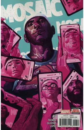 Mosaic (Marvel) 6 published by Marvel with cover art by Mike Del Mundo