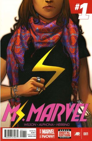 Ms. Marvel (3rd Series) 1 published by Marvel with cover art by Sara Pichelli
