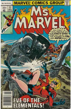 Ms. Marvel 11 published by Marvel with cover art by Sal Buscema