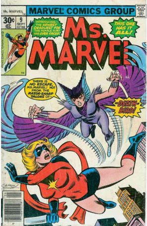 Ms. Marvel 9 published by Marvel with cover art by Dave Cockrum