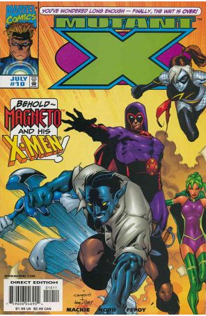 Mutant X (1st series) 10 published by Marvel with cover art by Cary Nord