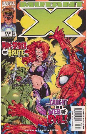 Mutant X (1st series) 5 published by Marvel with cover art by Tom Raney