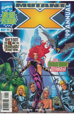 Mutant X (1st series) Annual 1999 published by Marvel with cover art by Amanda Conner