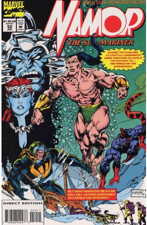 Namor, The Sub-Mariner 52 published by Marvel with cover art by Geof Isherwood