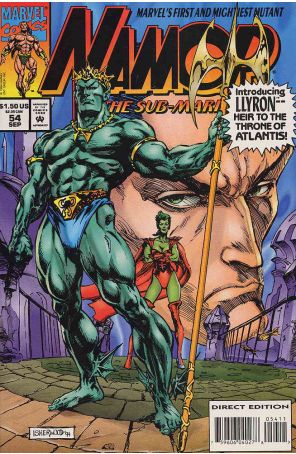 Namor, The Sub-Mariner 54 published by Marvel with cover art by Geof Isherwood