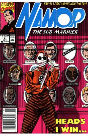 Namor, The Sub-Mariner 8 (Newsstand) published by Marvel with cover art by John Byrne