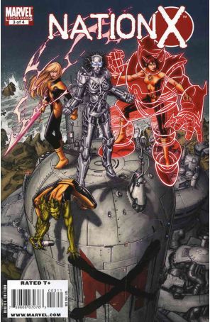 Nation X 3 published by Marvel with cover art by Dustin Weaver