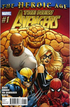 New Avengers (2nd Series) 1 published by Marvel with cover art by Stuart Immonen
