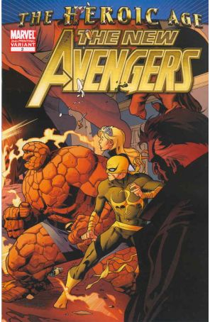 New Avengers (2nd Series) 2 (2nd) published by Marvel with cover art by Stuart Immonen