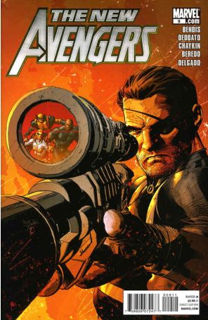 New Avengers (2nd Series) 9 published by Marvel with cover art by Mike Deodato Jr.