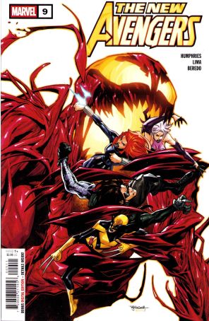 New Avengers (5th Series) 9 published by Marvel with cover art by Stephen Segovia