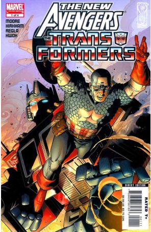 New Avengers/Transformers 1 published by Marvel with cover art by Jim Cheung
