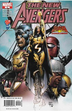 New Avengers 10 published by Marvel with cover art by David Finch