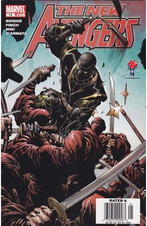 New Avengers 13 (Newsstand) published by Marvel with cover art by David Finch