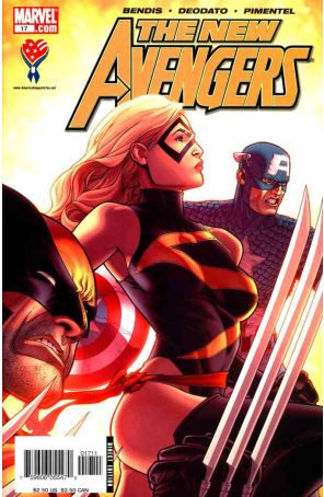 New Avengers 17 published by Marvel with cover art by Steve McNiven