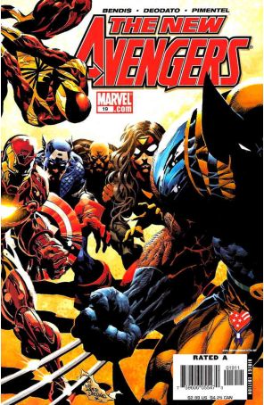 New Avengers 19 published by Marvel with cover art by Mike Deodato Jr.