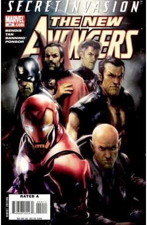 New Avengers 44 published by Marvel with cover art by Aleksi Briclot