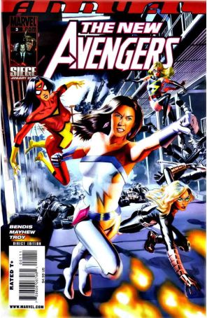 New Avengers Annual 3 published by Marvel with cover art by Mike Mayhew