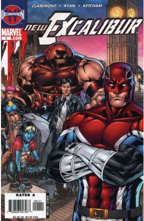 New Excalibur 1 published by Marvel with cover art by Michael Ryan
