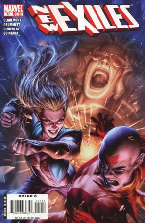 New Exiles 10 published by Marvel with cover art by Alex Garner