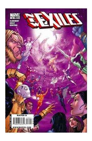 New Exiles 18 published by Marvel with cover art by Tim Seeley
