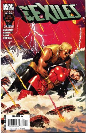 New Exiles 2 published by Marvel with cover art by Michael Golden