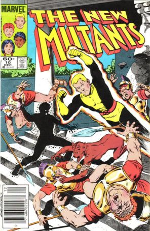 The New Mutants 10 (Newsstand) published by Marvel with cover art by Bob McLeod