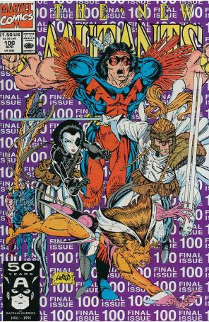 The New Mutants 100 published by Marvel with cover art by Rob Liefeld