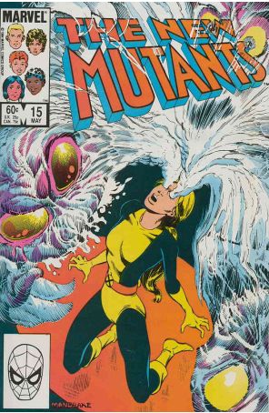 The New Mutants 15 published by Marvel with cover art by Tom Mandrake