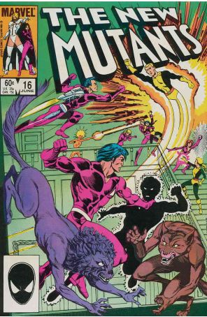 The New Mutants 16 published by Marvel with cover art by Tom Mandrake