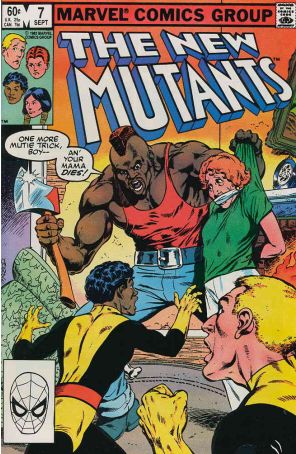 The New Mutants 7 published by Marvel with cover art by Bob McLeod