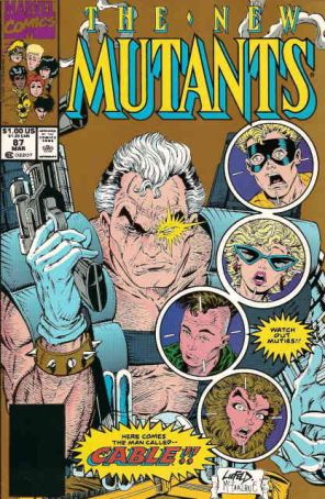 The New Mutants 87 (2nd) published by Marvel with cover art by Rob Liefeld