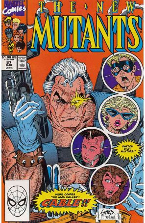 The New Mutants 87 published by Marvel with cover art by Rob Liefeld