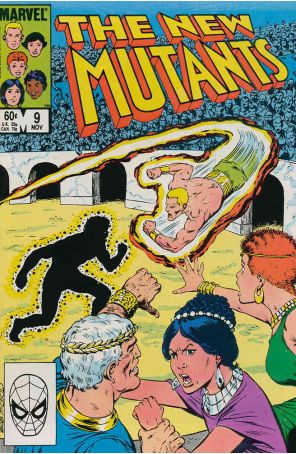 The New Mutants 9 published by Marvel with cover art by Bob McLeod