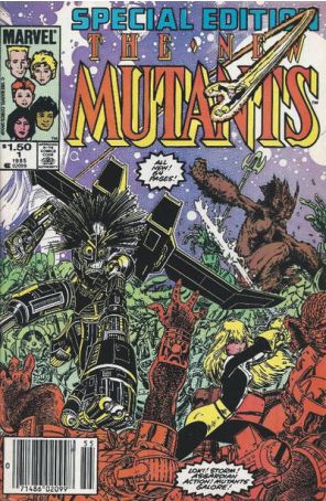 The New Mutants Special 1 (Newsstand) published by Marvel with cover art by Arthur Adams