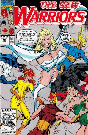 The New Warriors 10 (2nd) published by Marvel with cover art by Mark Bagley