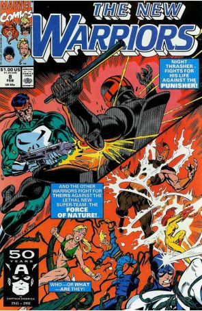 The New Warriors 8 published by Marvel with cover art by Mark Bagley