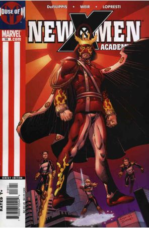 New X-Men (2nd Series) 18 published by Marvel with cover art by Aaron Lopresti