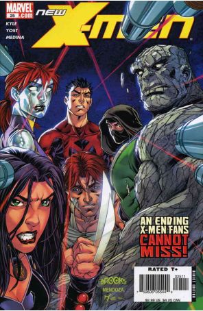 New X-Men (2nd Series) 25 published by Marvel with cover art by Mark Brooks