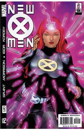 The New X-Men 120 published by Marvel with cover art by Frank Quitely