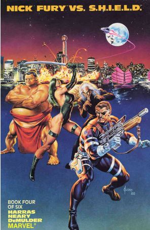 Nick Fury vs. S.H.I.E.L.D. 4 published by Marvel with cover art by Joe Jusko