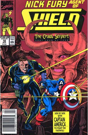 Nick Fury, Agent of S.H.I.E.L.D. (3rd Series) 10 (Newsstand) published by Marvel with cover art by Keith Pollard