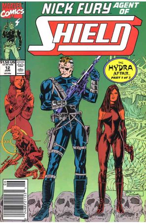 Nick Fury, Agent of S.H.I.E.L.D. (3rd Series) 12 (Newsstand) published by Marvel with cover art by Michael Bair