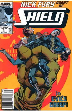 Nick Fury, Agent of S.H.I.E.L.D. (3rd Series) 3 (Newsstand) published by Marvel with cover art by Keith Pollard