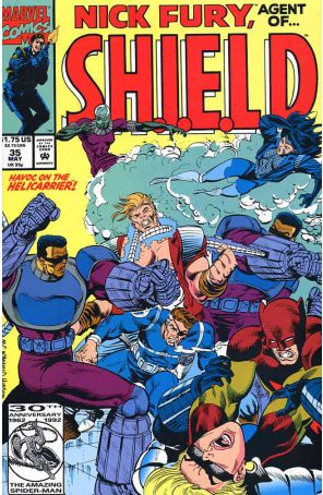 Nick Fury, Agent of S.H.I.E.L.D. (3rd Series) 35 published by Marvel with cover art by M.C. Wyman