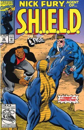 Nick Fury, Agent of S.H.I.E.L.D. (3rd Series) 36 published by Marvel with cover art by M.C. Wyman