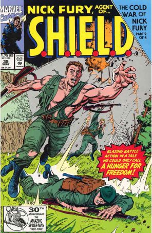Nick Fury, Agent of S.H.I.E.L.D. (3rd Series) 39 published by Marvel with cover art by Don Hudson
