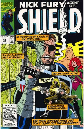 Nick Fury, Agent of S.H.I.E.L.D. (3rd Series) 43 published by Marvel with cover art by John Heebink