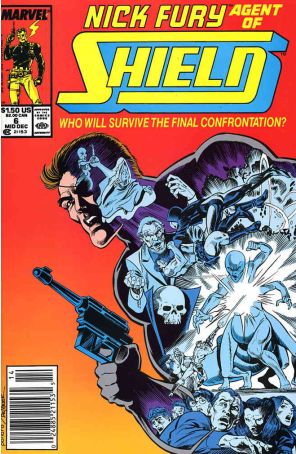 Nick Fury, Agent of S.H.I.E.L.D. (3rd Series) 6 (Newsstand) published by Marvel with cover art by Keith Pollard